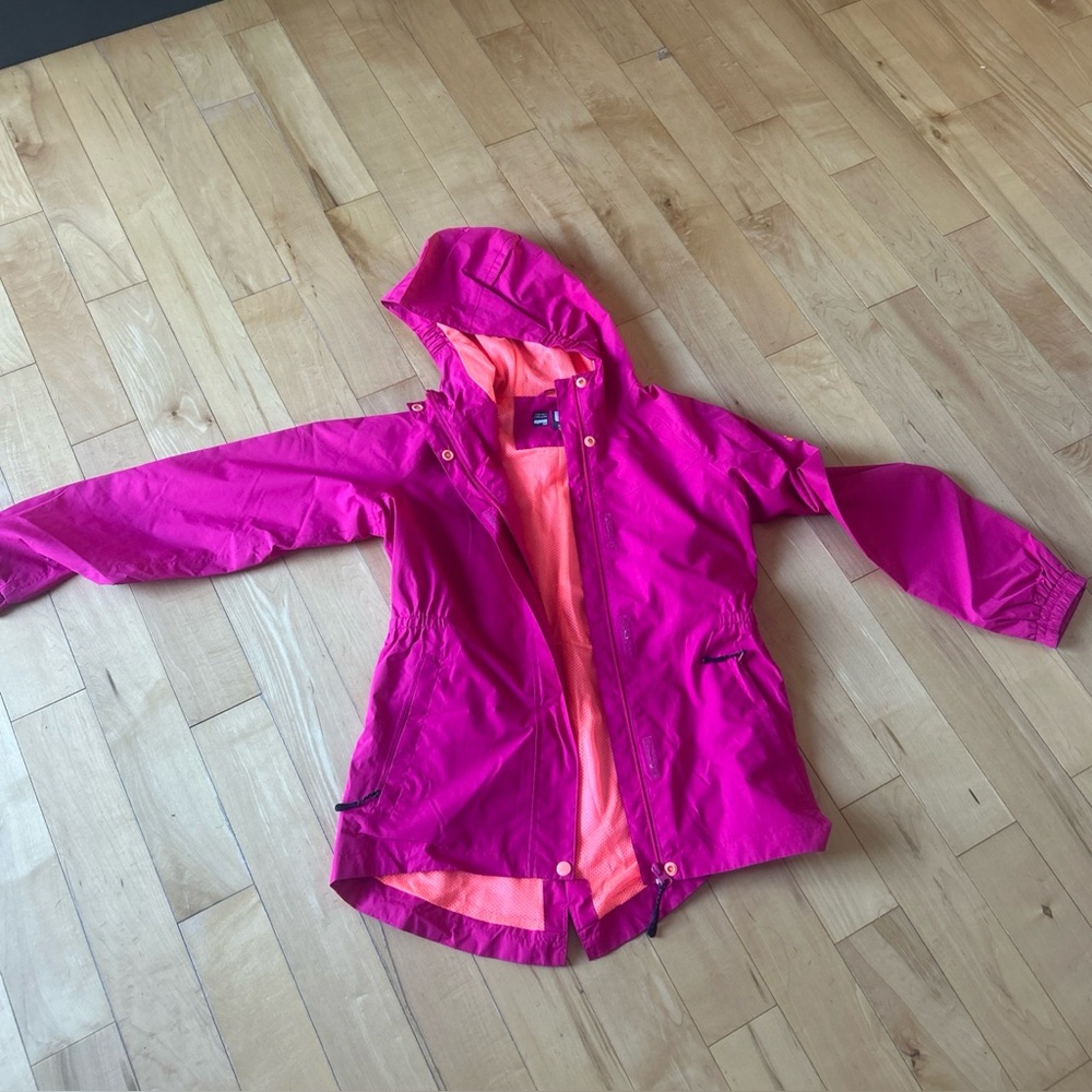 Women's Pink Trench Coat with Hood